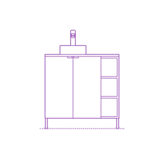 Fixtures Bathroom Vanity Ikea Lillangen Gutviken Single Vanity 2 Doors 2 End Units Stencil Svg Design File, Free Vectors File